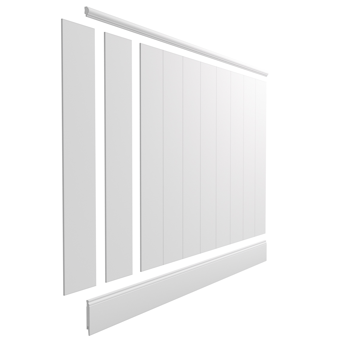 Boazeria ścienna MDF - długość 200 cm / wysokość 118 cm (zestaw Lumo / Elegant XL / Estilo)