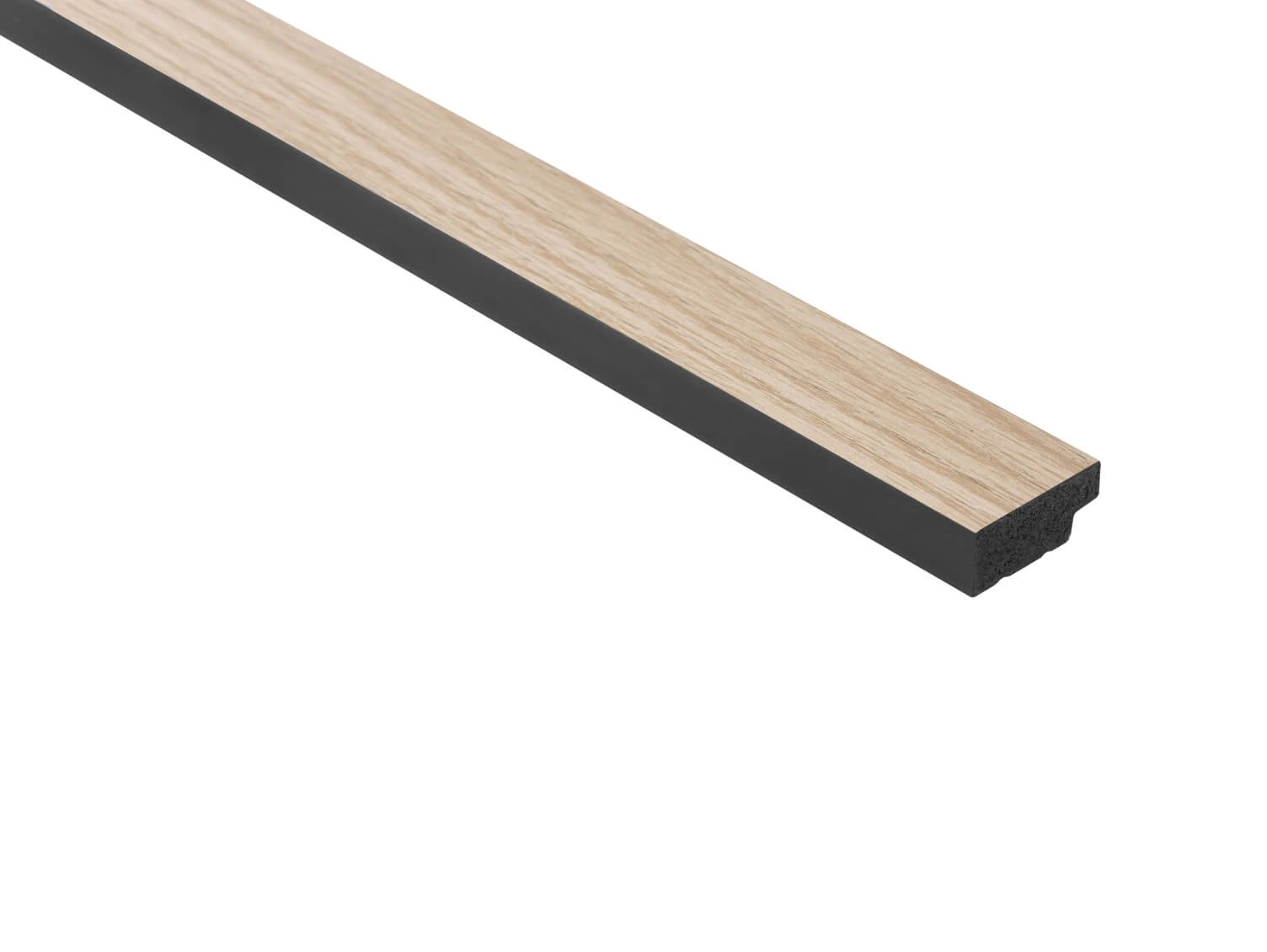 Lamela ścienna Lewe zakończenie L0202LT Dąb Jasny wym. 200 x 1.2 x 2.8 cm, z PolyForce