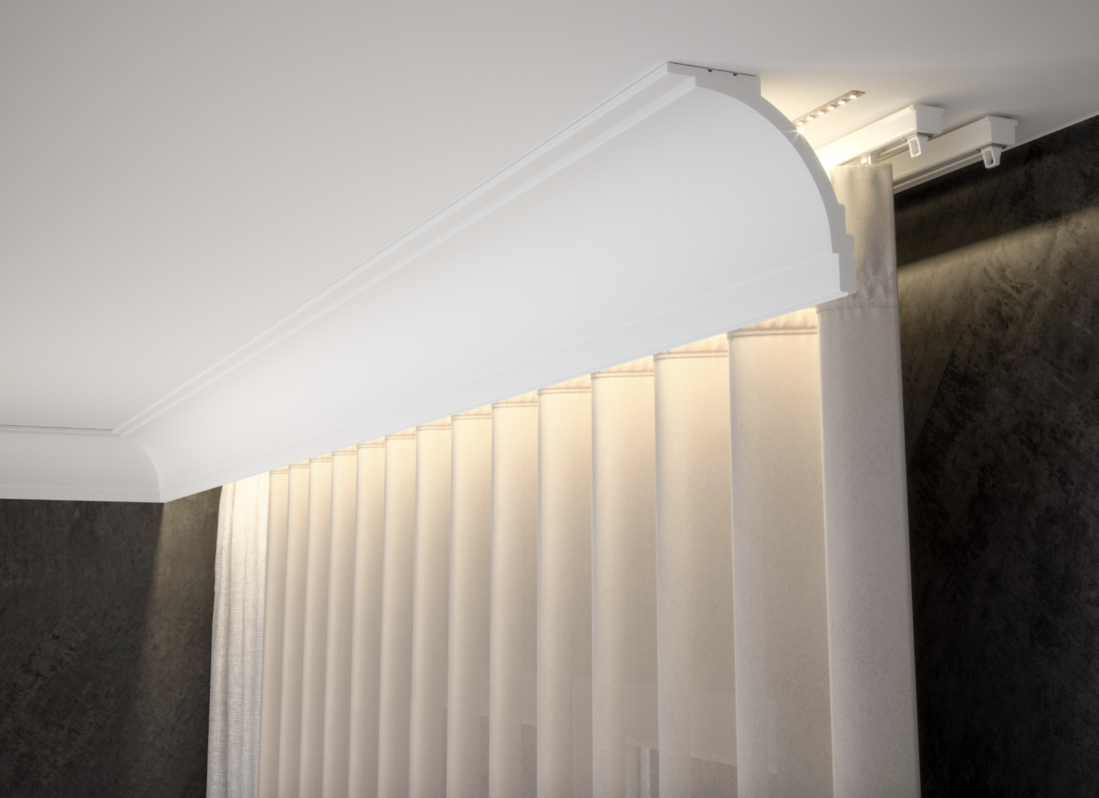 LK-06 Creativa Maskownica do Karnisza, listwa gzymsowa LIGHTBLOCKER