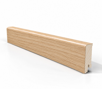 Listwa przypodłogowa drewniana 50x18 mm - dąb europejski lakierowany