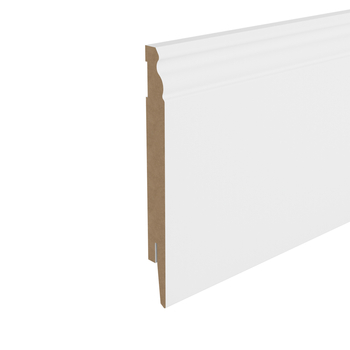 PRÓBKA 20 CM - Listwa przypodłogowa MDF - ESTILO 15cm - Biała Premium