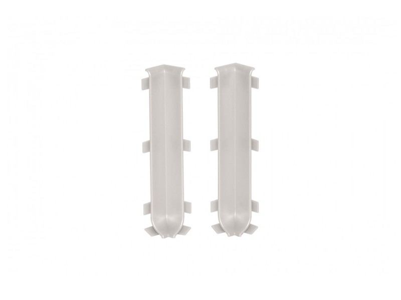 Narożnik wewnętrzny listwy podłogowej Creativa LP100 platyna EC43S - 2 szt