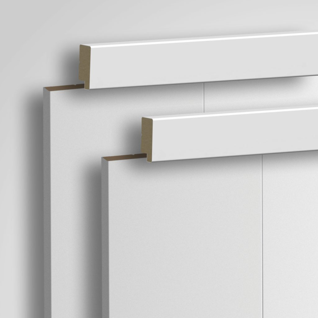 Listwa wieńcząca do boazerii ściennej MDF - PLANO XL - Biala Premium