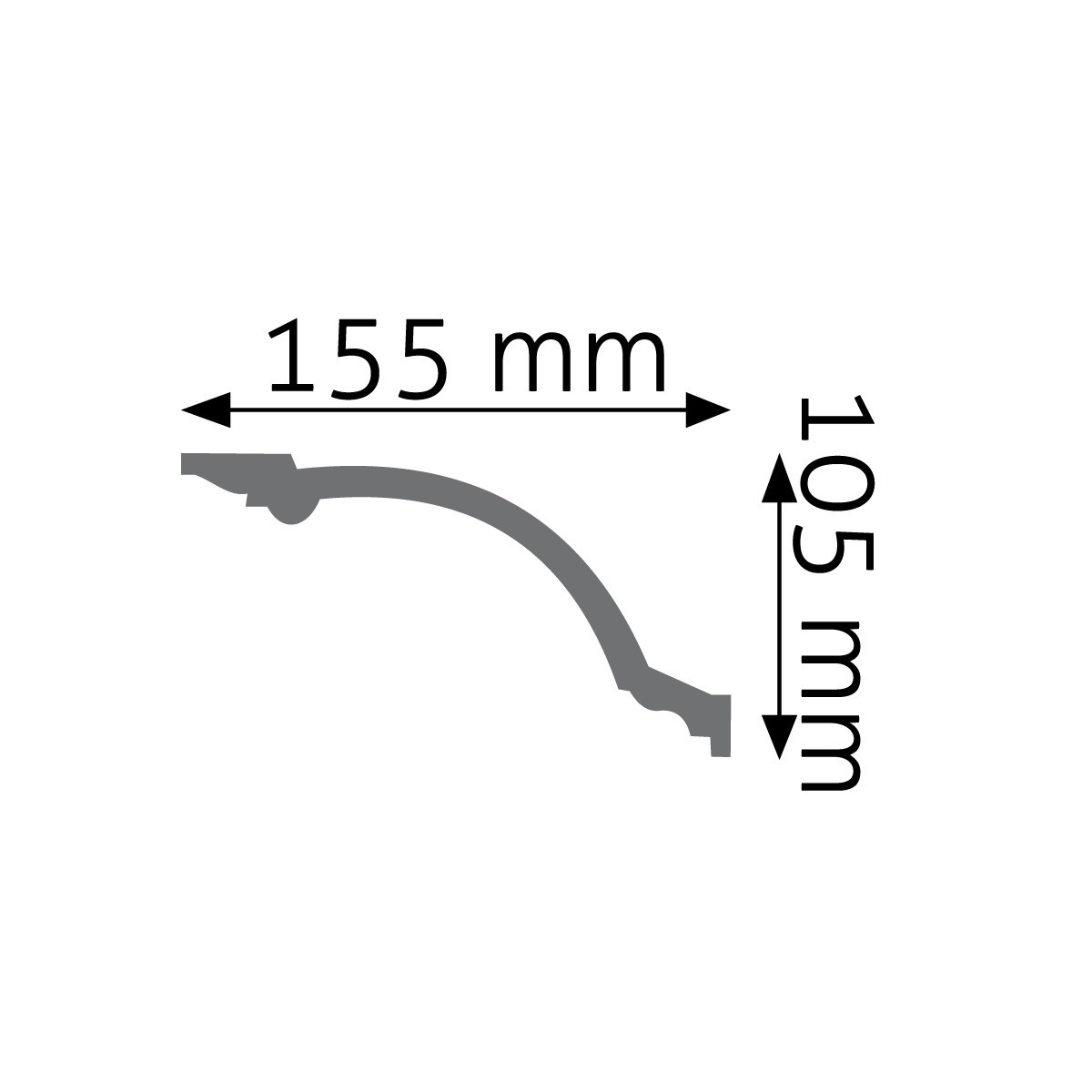 Listwa sufitowa gładka Creativa LGG-19