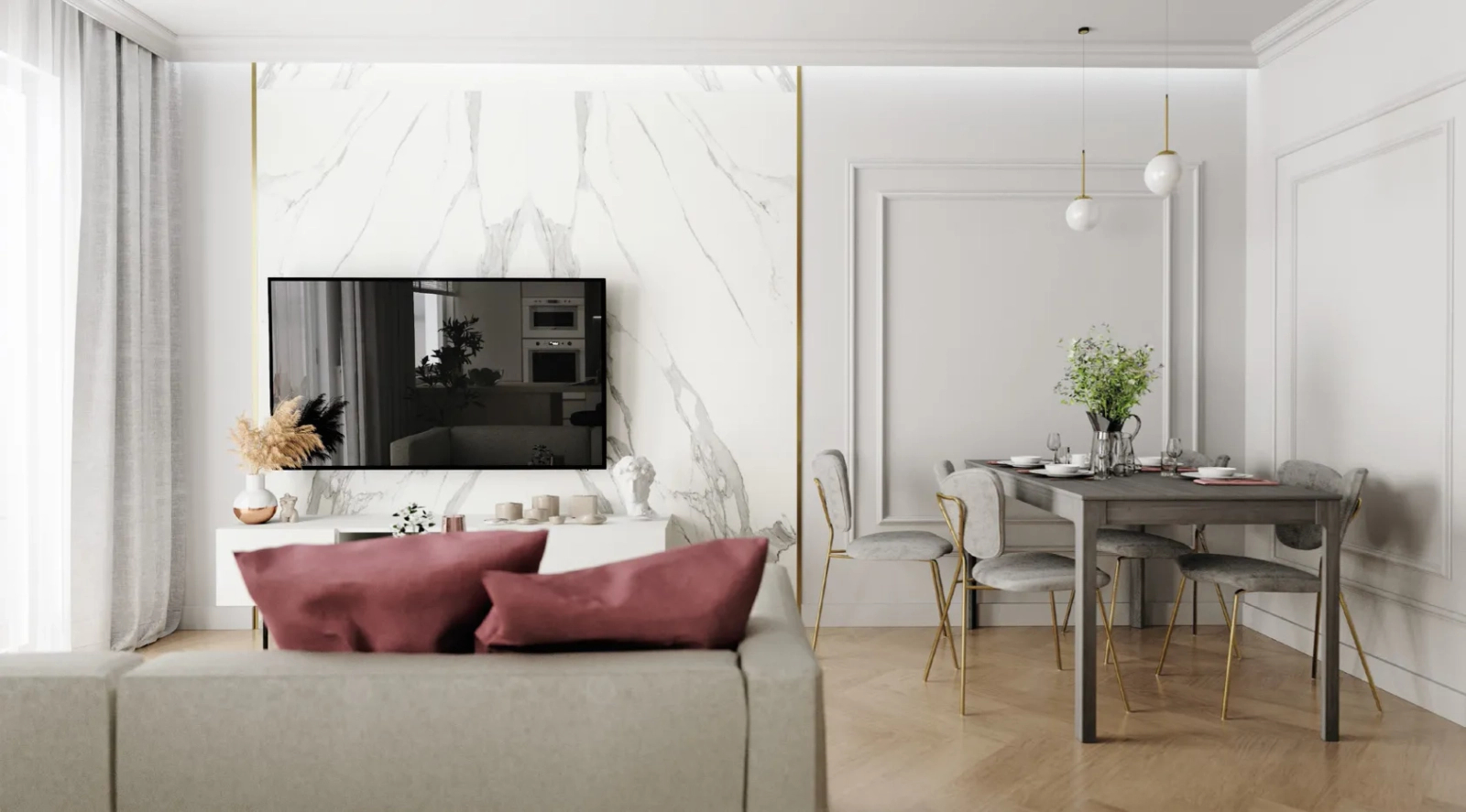 Listwa przysufitowa biała MDB117 wym. 200 x 9.2 x 8.3 cm, z ProFoam