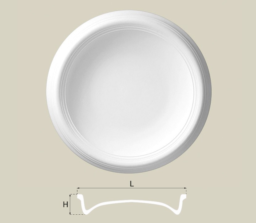 Rozeta, dekoracja sufitowa Creativa R-22