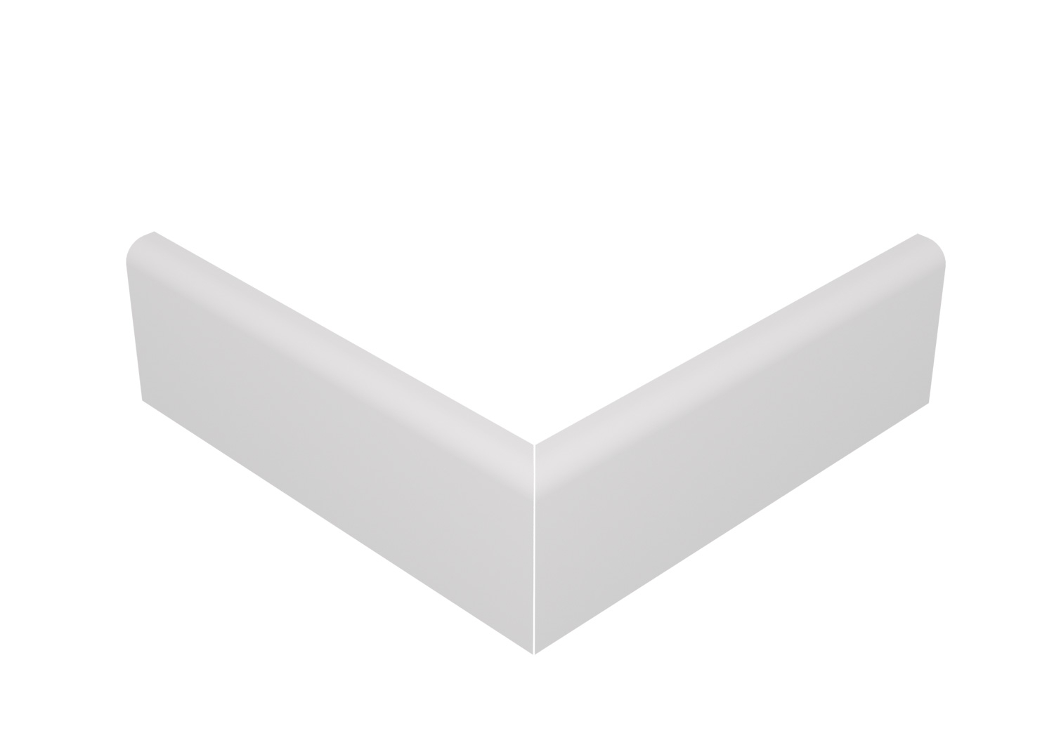 Narożnik zewnętrzny do listwy przypodłogowej lakierowany biały z wodoodporną powłoką SOLO 10cm