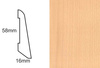 Listwa przypodłogowa fornirowana nielakierowana LS58 (240 cm x 5,8 cm x 1,6 cm) buk