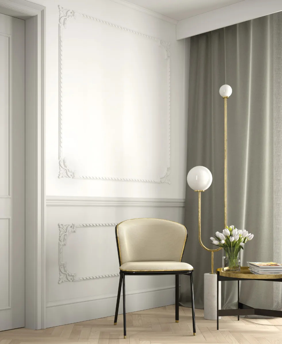 Maskownica karnisza QL036 biała wym. 240 x 4.6 x 14.8 cm, z PolyForce