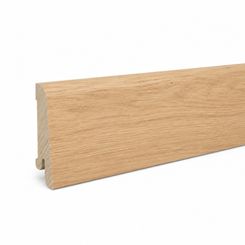 PRÓBKA 20 CM - Listwa przypodłogowa drewniana 60x15 mm - dąb europejski lakierowany