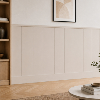 Boazeria ścienna LOFT do malowania - długość 200 cm, wysokość 114,5 cm + Farba Cappuccino