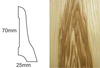 Listwa przypodłogowa fornirowana nielakierowana LP70 (240 cm x 7 cm x 2,5 cm) jesion ciemny