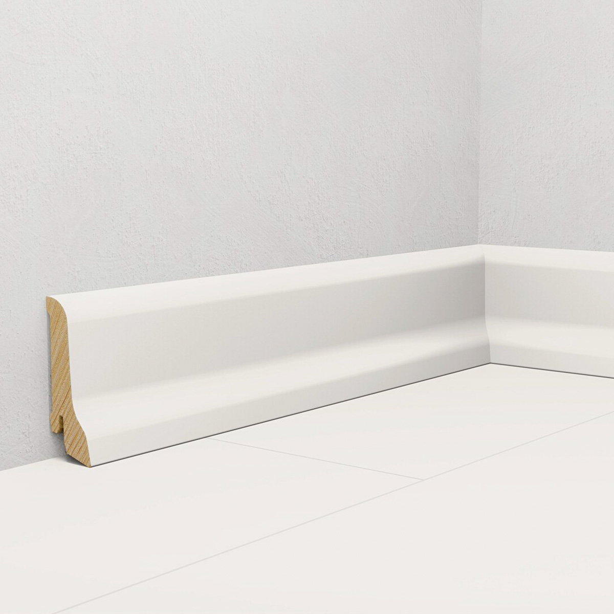 PRÓBKA 20 CM - Listwa przypodłogowa świerkowa Polyblend, Pedross 6019 - 6cm