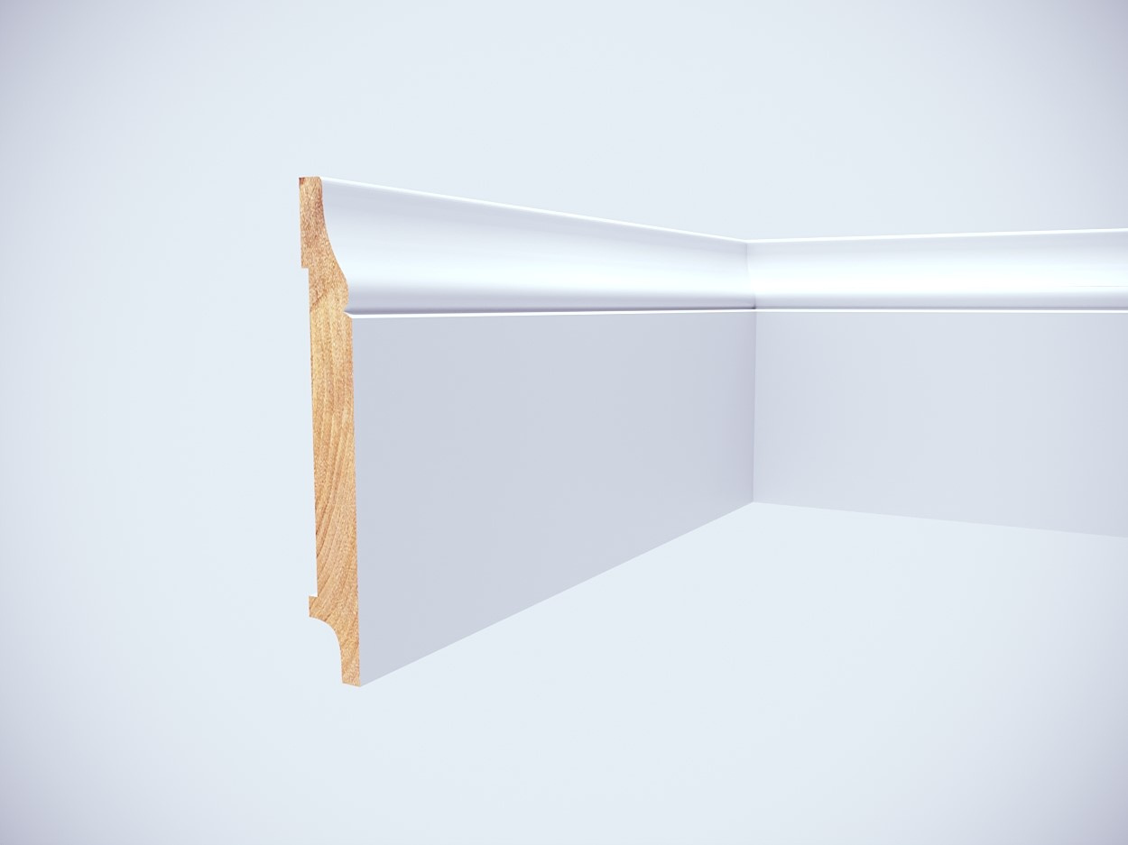 Listwa przypodłogowa lakierowana Topaz 120 (240 cm x 12 cm x 1,6 cm) drewno iglaste