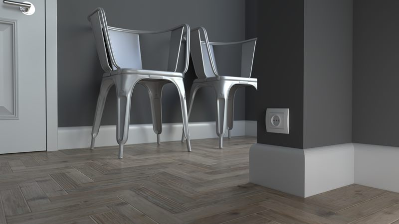 Listwa przypodłogowa biała drewniana PW92 (220 cm x 9,2 cm x 1,9 cm) iglaste lakierowane