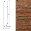 Drewniana listwa przypodłogowa lakierowana 95/15 (240 cm x 9,5 cm x 1,5 cm) Wenge