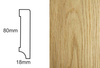 Listwa przypodłogowa fornirowana lakierowana CP80 R3 (240 cm x 8 cm x 1,8 cm) dąb