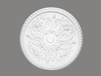 Rozeta sufitowa B3015 biała o wysokości 6.4 cm, z ProFoam