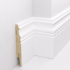PRÓBKA 20 CM - Listwa przypodłogowa MDF - ALEXA 12cm - Biała Premium