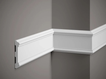 Listwa ścienna MDD410 biała wym. 200 x 2 x 10.8 cm, z ProFoam