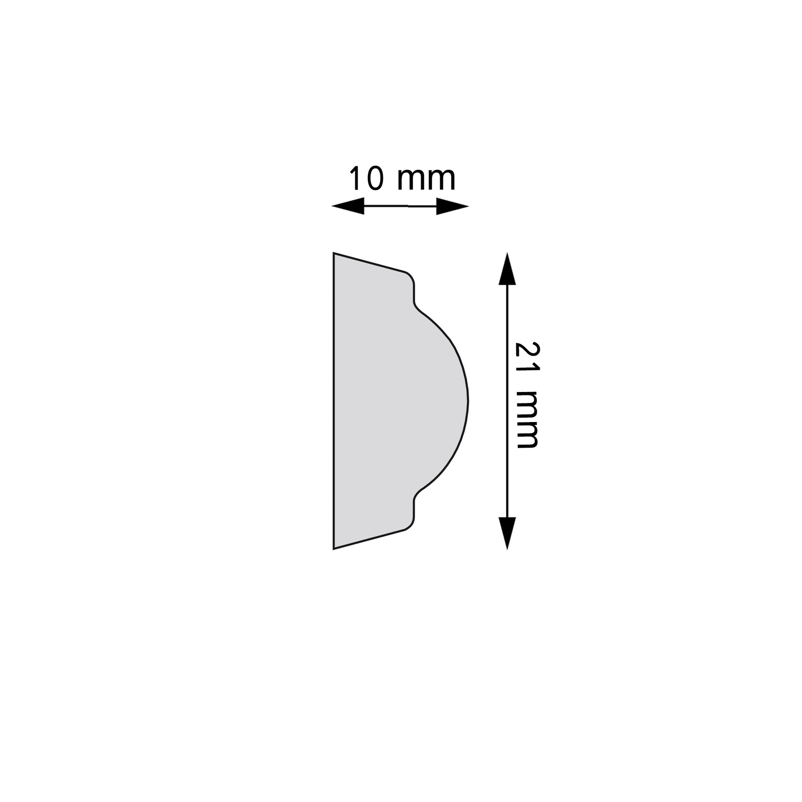 Listwa ozdobna gładka Creativa LPC-58