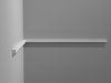 Listwa ścienna kanciasta Creativa LPC-55, biała, wym. 1.5 x 1.5 x 244 cm