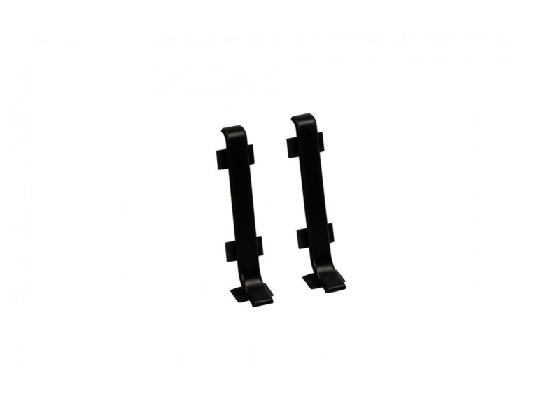 Łącznik listwy przypodłogowej Creativa LP80 kolor czarny RAL 9005 - 2 szt.