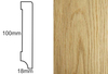Listwa przypodłogowa fornirowana lakierowana CP100 R3 (240 cm x 10 cm x 1,8 cm) dąb