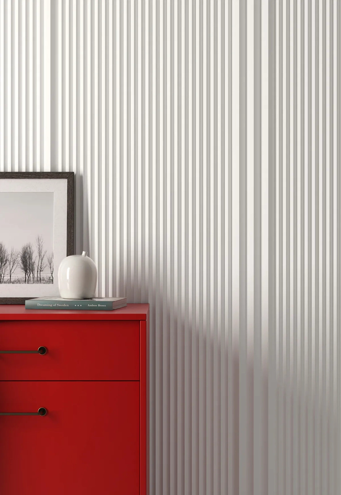 Element dekoracyjny WP003ATP biały RAL 9003 wym. 200 x 2.5 x 4.5 cm, z PolyForce