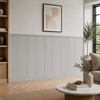 Boazeria ścienna LOFT do malowania - długość 200 cm, wysokość 114,5 cm + Farba szary RAL7047