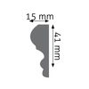 4.1 x 1.5 cm