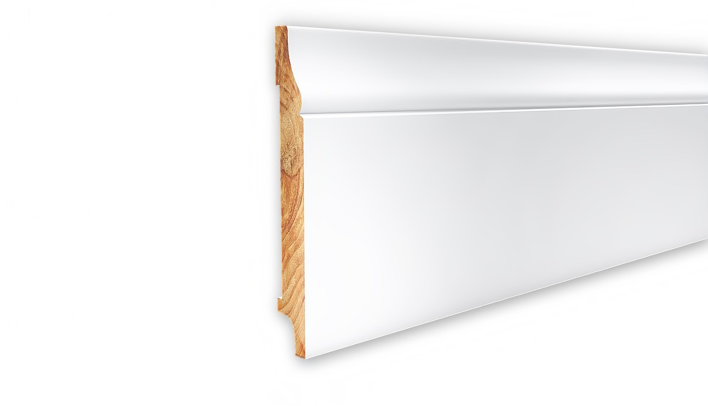Listwa przypodłogowa lakierowana Topaz 120 (240 cm x 12 cm x 1,6 cm) drewno iglaste