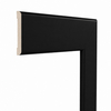PRÓBKA 20 CM - Opaska drzwiowa MDF czarna maskująca, obramowanie drzwi 6 cm