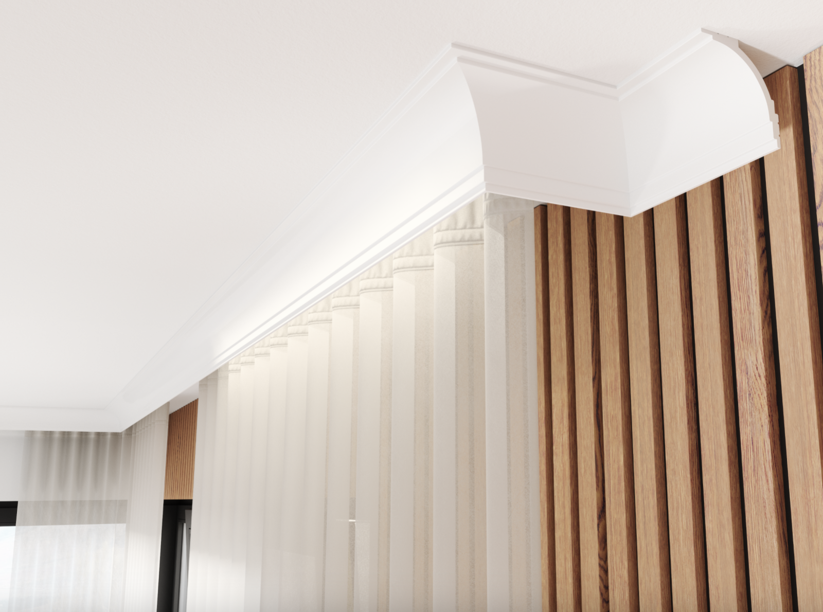 LK-06 Creativa Maskownica do Karnisza, listwa gzymsowa LIGHTBLOCKER®