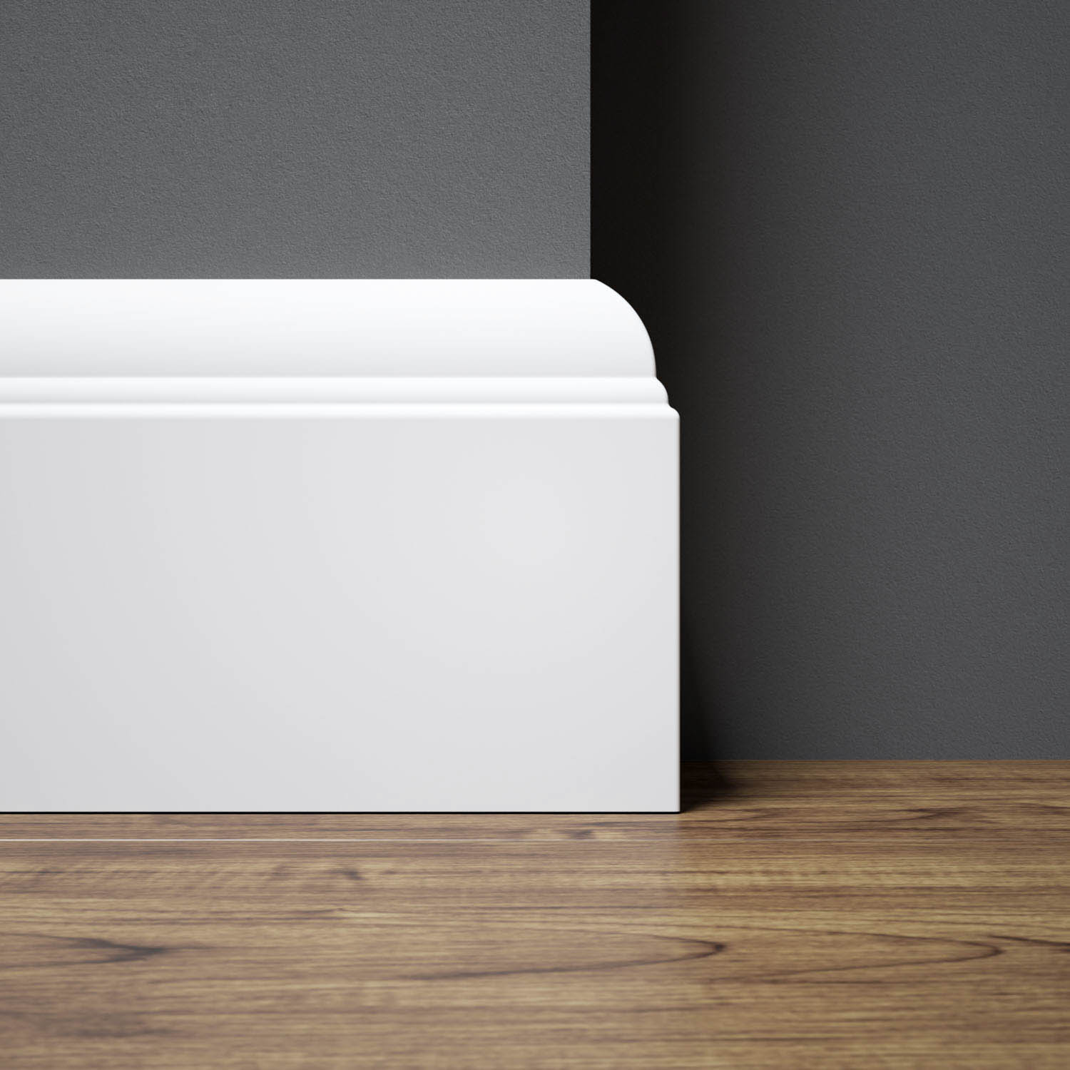 PRÓBKA 20 CM - Listwa przypodłogowa MDF lakierowana biała z wodoodporną powłoką BELLA 10cm