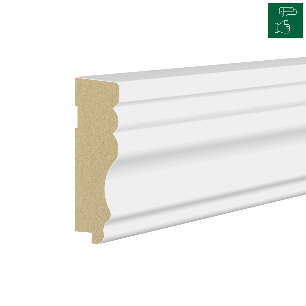 PRÓBKA 20 CM - Listwa wieńcząca do boazerii ściennej do malowania LINEA