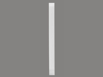 Pilaster D1516 biały wym. 220 x 2 x 19.7 cm, z ProFoam
