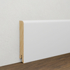 PRÓBKA 20 CM - Listwa przypodłogowa świerkowa 95x15 mm – biała Polyblend
