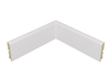 Narożnik wewnętrzny do listwy przypodłogowej lakierowany biały FOGE - LB1 8cm