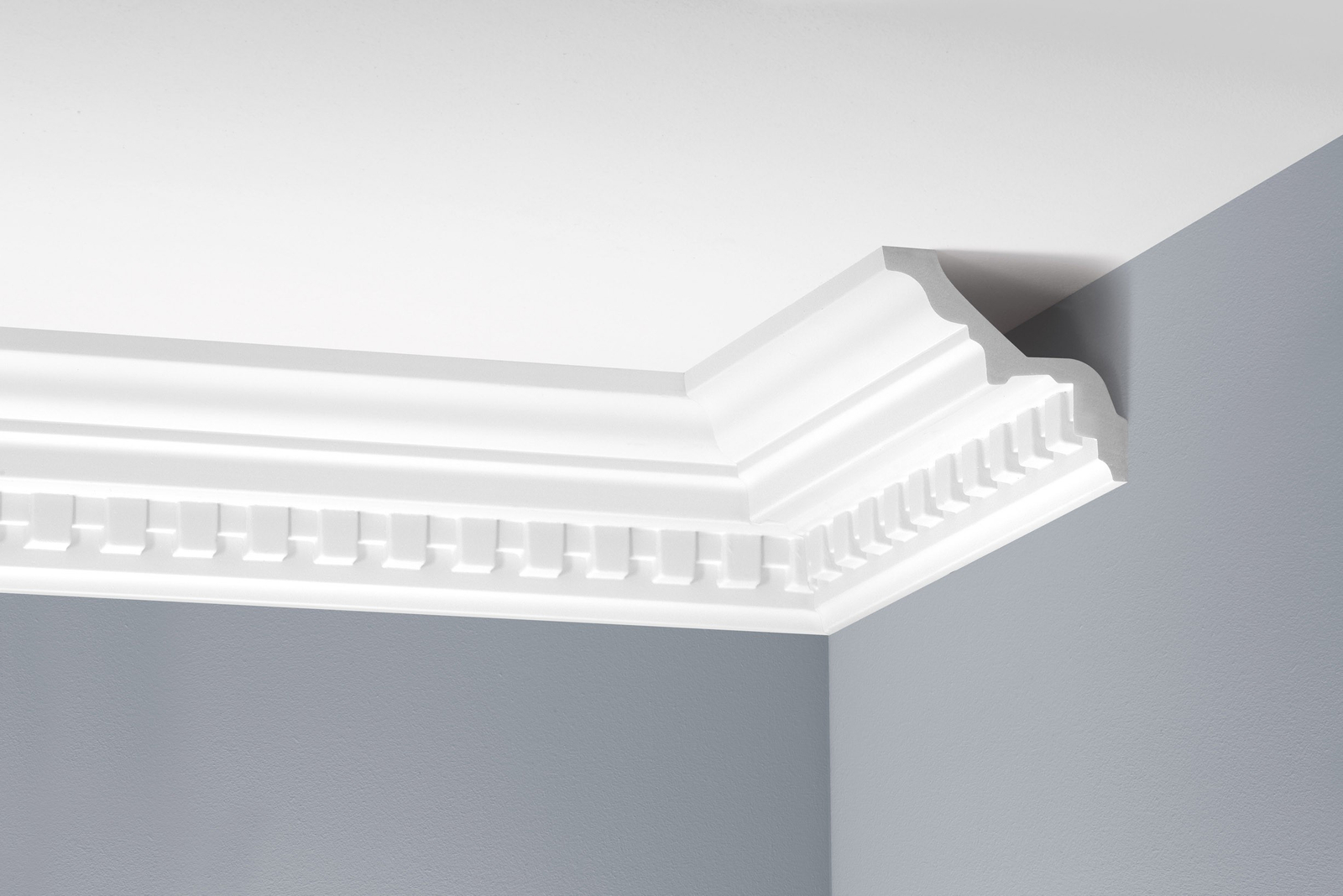 Listwa przysufitowa zdobiona Creativa LGZ-01, wym. 8.7 x 8.5 x 240 cm