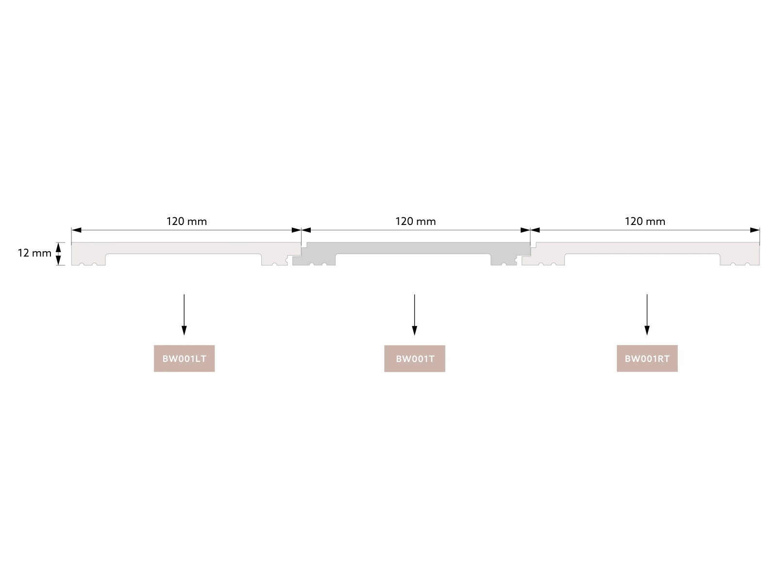 Zakończenie prawe boazerii angielskiej BW001RT z PolyForce