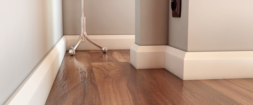 Listwa przypodłogowa MDF PLUS RS biała wilgocioodporna (262 cm x 8 cm x 1,6 cm) lakier półmatowy RAL 9003