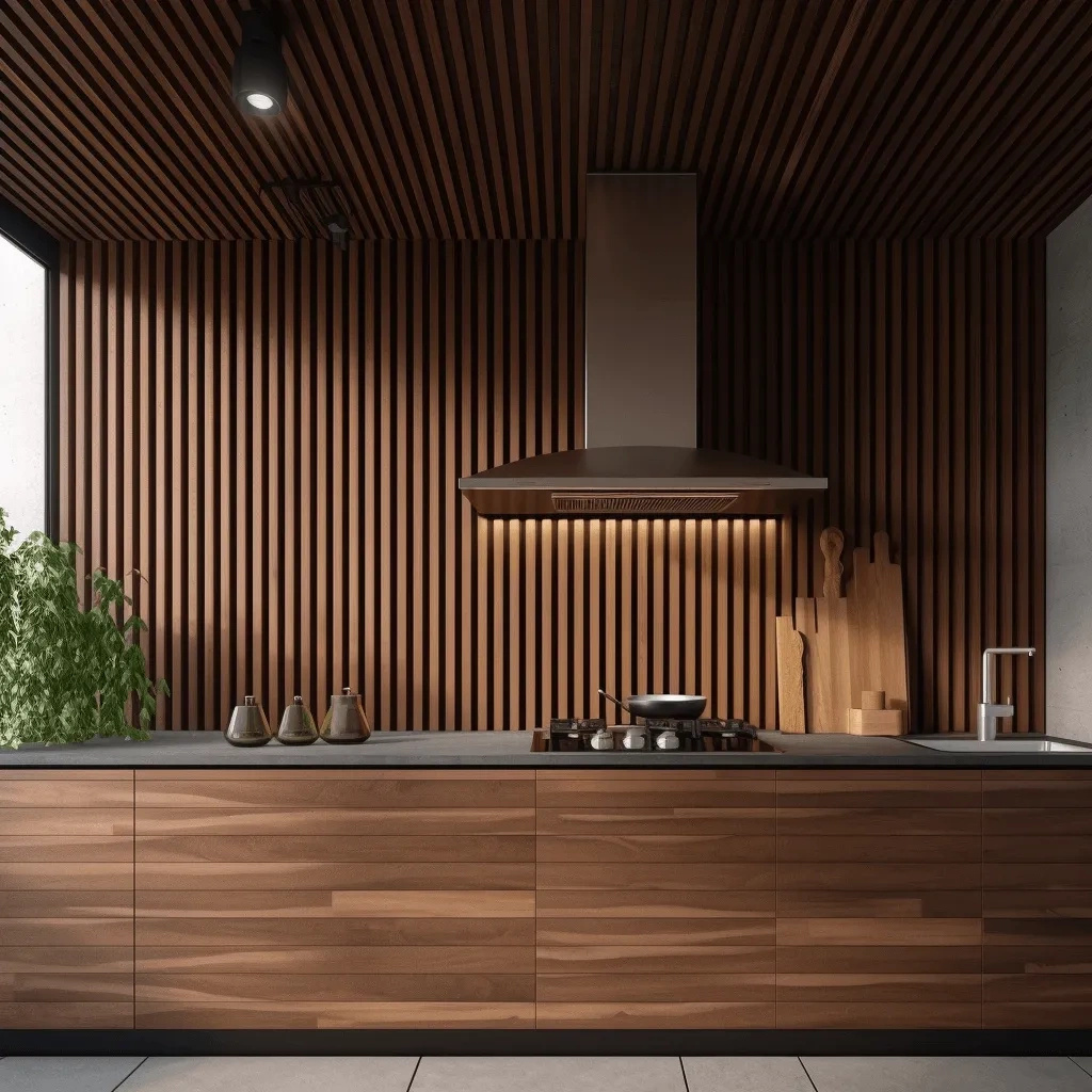 Lamela ścienna Dąb Klasyczny L0206 wym. 270 x 1.2 x 12.1 cm, z PolyForce, kolor dąb klasyczny