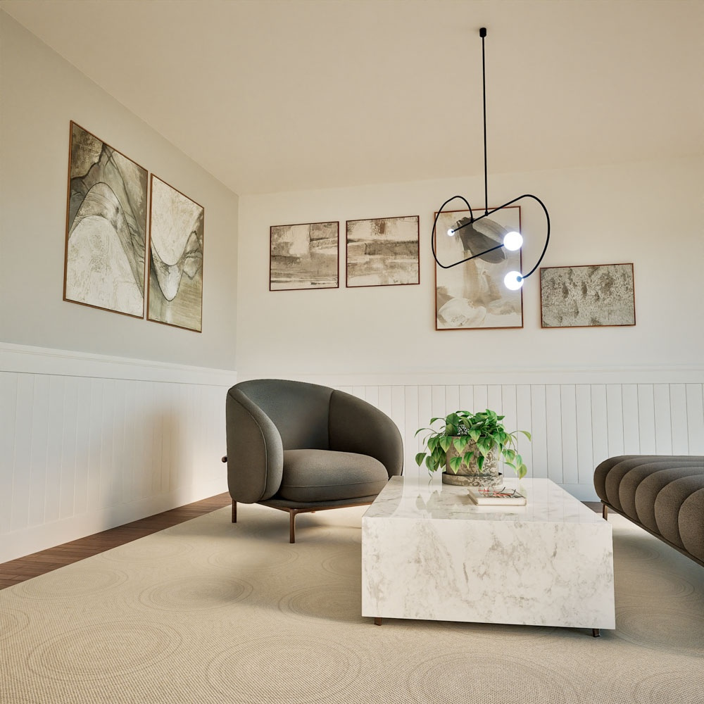 Lakierowana boazeria angielska PRIME-3, zestaw listew boazeryjnych MDF - wymiary 200 x 94 cm