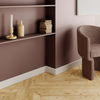 PRÓBKA 20 CM - Listwa przypodłogowa MDF DUO SLIM, lakierowana przystosowana do malowania, 6cm