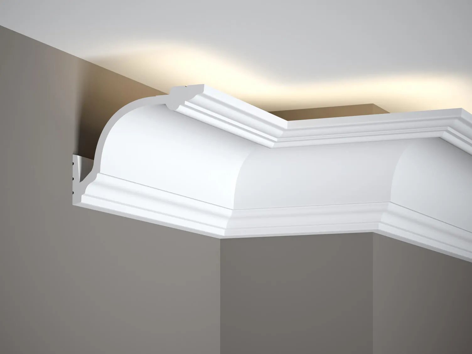 Listwa oświetleniowa sufitowa MD156 biała wym. 200 x 14.5 x 11 cm, z PolyForce