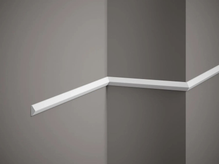 Listwa ścienna QL022 biała wym. 200 x 1 x 2 cm, z PolyForce
