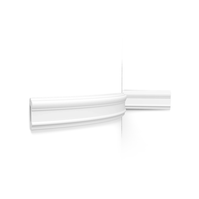 Barre Murale Flexible Orac Decor P9010F LUXXUS – Frise En Stuc Polyuréthane Blanc, 2 M