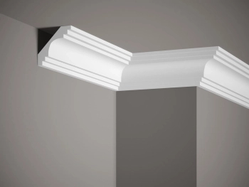 Listwa sufitowa MDB152 biała wym. 200 x 7.6 x 7.6 cm, z ProFoam