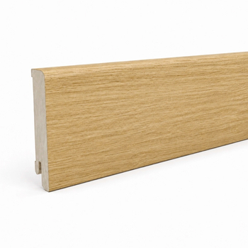 Listwa przypodłogowa drewniana 80x18 mm - dąb europejski lakierowany